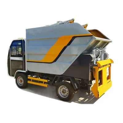 Truck with Bins for Waste Transfer, Elektrik zibil maşınları