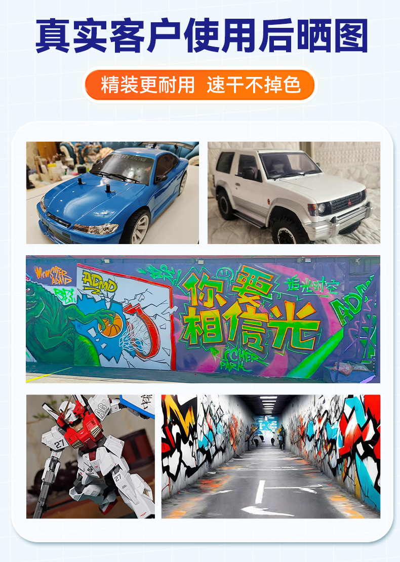 Sanhe Color Spray Paint for Car Wheels, Wall Graffiti Marking, Furniture Color Change, Bright Red Hand Spray Paint