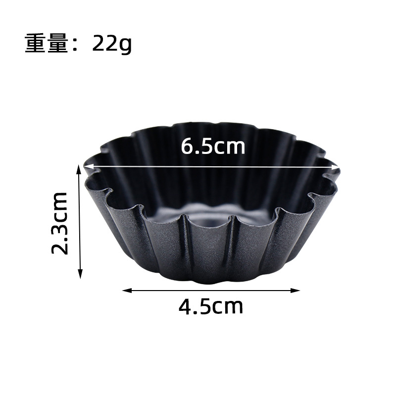 Molde para Tartas de Huevo en Forma de Flor 2.5 Pulgadas de Acero al Carbono para Repostería DIY image 8