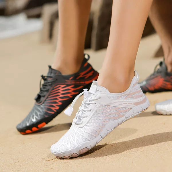 New Outdoor River Tracing Shoes for Couples, Barefoot Five-Finger Beach Shoes, Fitness, Fishing, Swimming, Amphibious Water Shoes for Summer