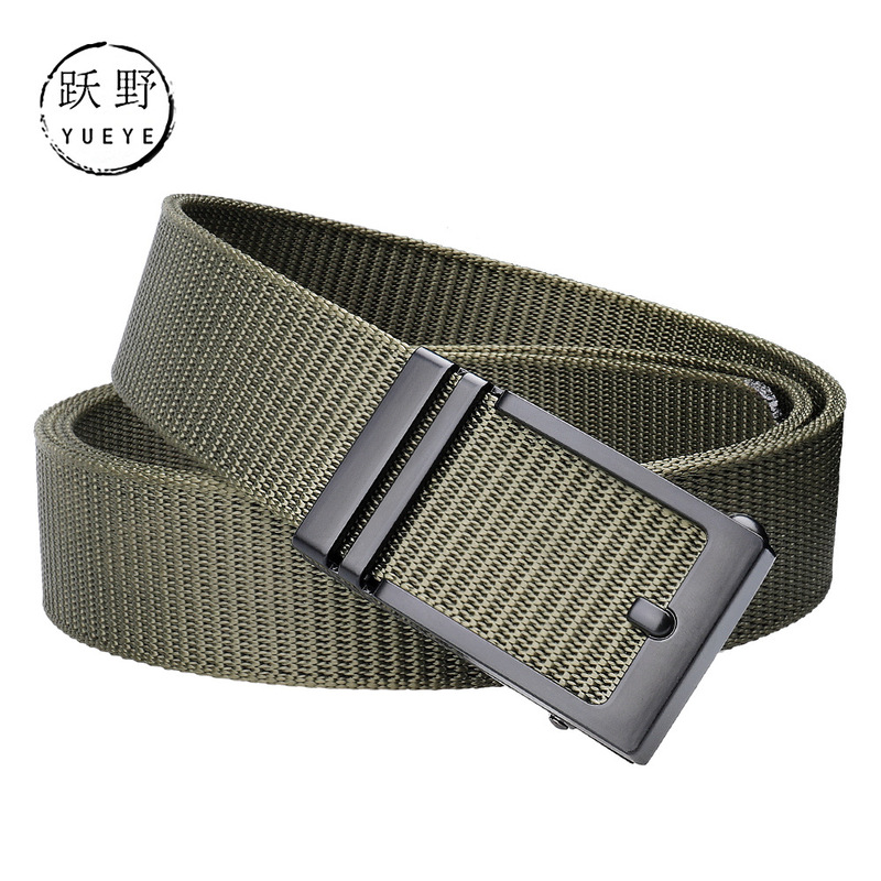 New imitation pin buckle appearance toothless automatic buckle belt business casual woven nylon belt Ratchet Belt New imitation pin buckle appearance toothless automatic buckle belt business casual woven nylon belt Ratchet Belt