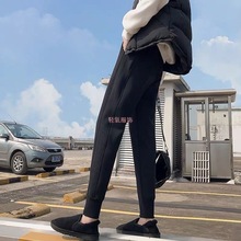 运动裤女加绒加厚春秋冬季宽松束脚纯棉保暖羊羔绒韩休闲小脚卫裤