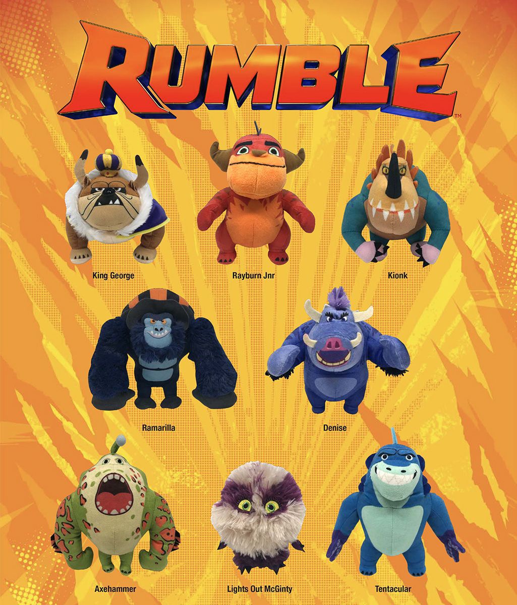 跨境新品  rumble trailer plush公仔玩偶|ru