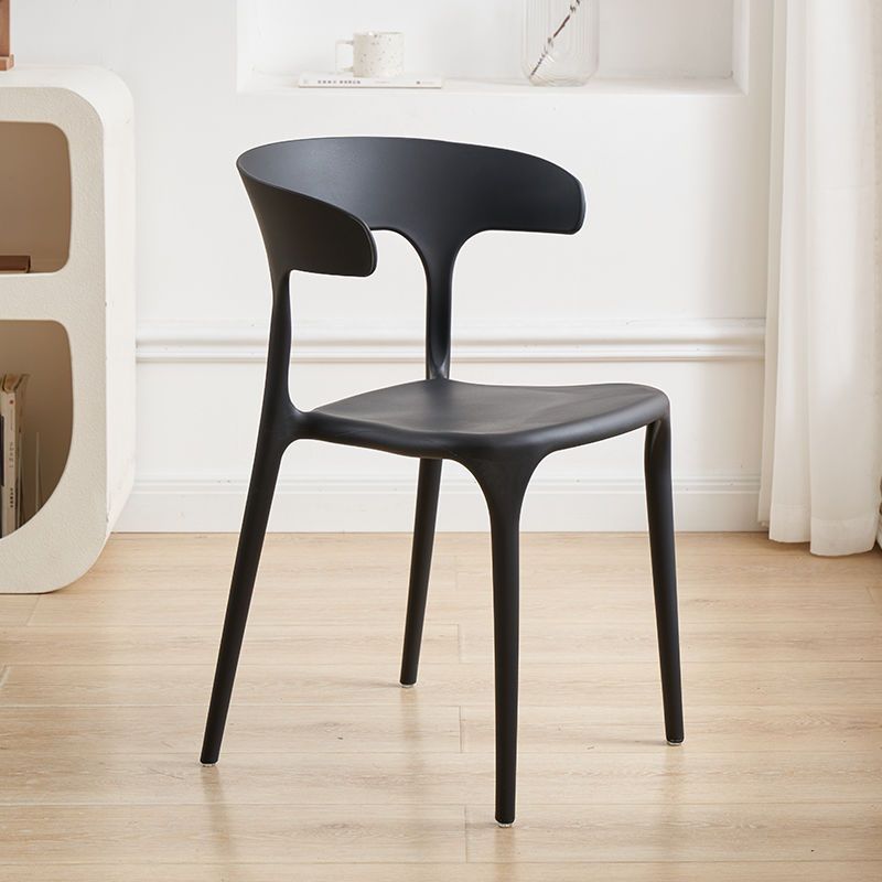 Sillas de plástico sillas de comedor de lujo sillas de mesa de estudio Macaron nuevo silla de corno silla de plástico para adultos