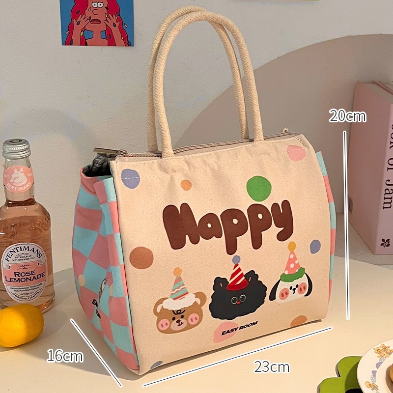 Bonita bolsa de almuerzo de aislamiento, bolsa de almuerzo de oficina, bolsas de almuerzo, bolsas de desayuno de bocadillos, bolsas de comidas portátiles