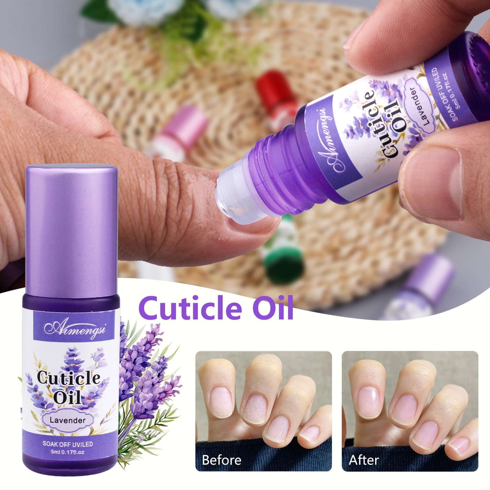 Explosión transfronteriza de aceite de dedo de bola, esmalte de uñas antibarbado, aceite de borde de uñas, esmalte de uñas