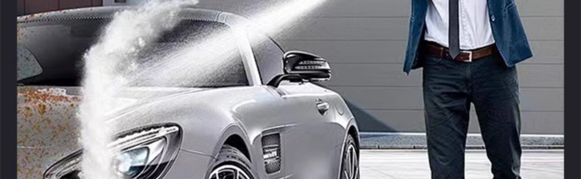 Black Cat High-Pressure Car Washer 220V Household High-Power Booster Cleaning Machine with Induction Motor and Floor Cleaning Water Gun