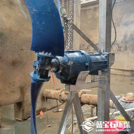 厌氧池混合搅拌机 QDT3/1800-65P淹没式潜水推流器现场安装图片
