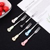 Cartoon dessert fruit fork stainless steel