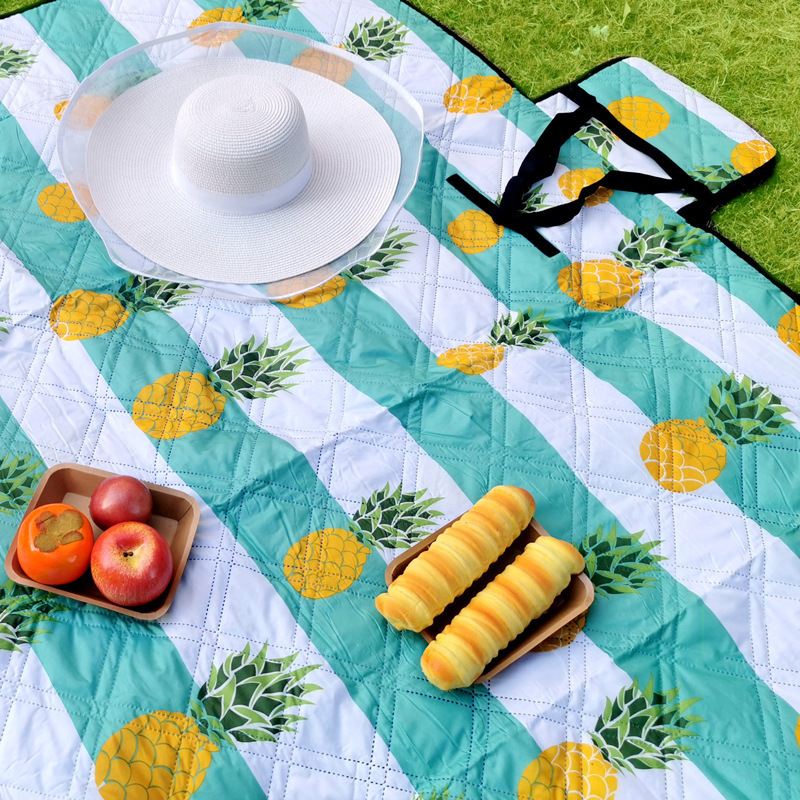 파인애플---1.5X2 봄과 가을 Ding+80g 무접착 면+300D 블루 옥스포드 천