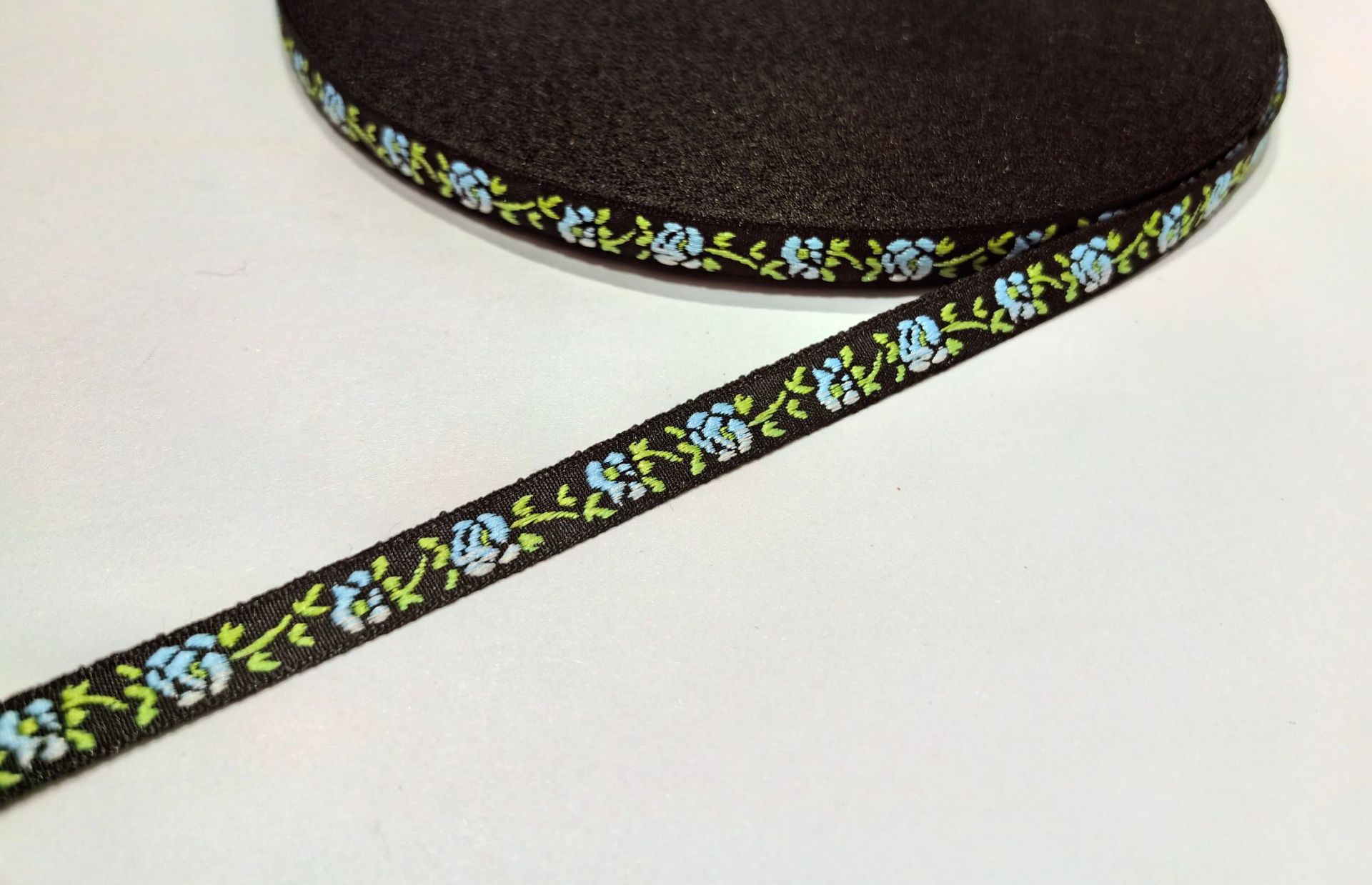 1cm手工DIY蝴蝶结织带提花刺绣织带发饰头饰包边