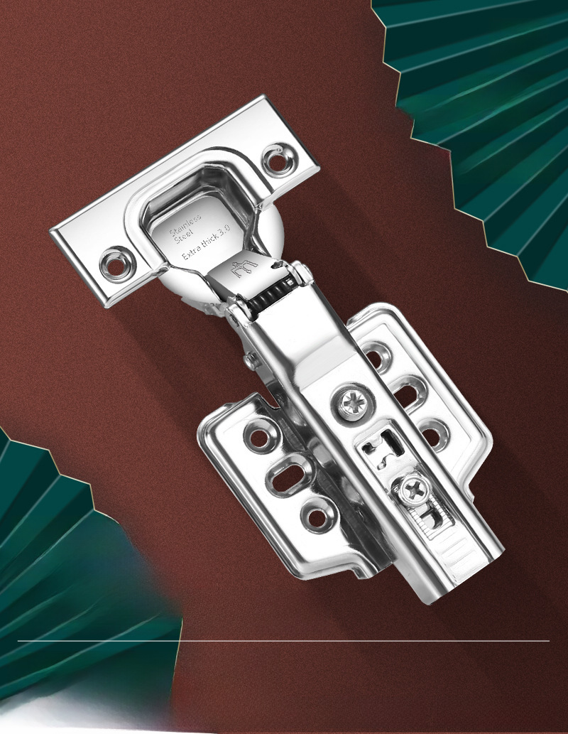 304 stainless steel hinge cabinet wardrobe door buffer hydraulic damping spring hinge furniture hardware accessories wholesale