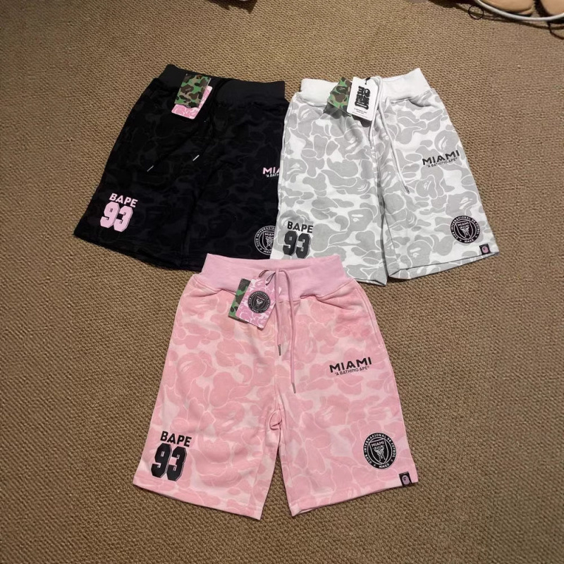 Cross-Border Wholesale Bapex Miami Trendy Brand Shorts Foreign Trade Dropshipping Ape Head Miami Casual Sports Pants