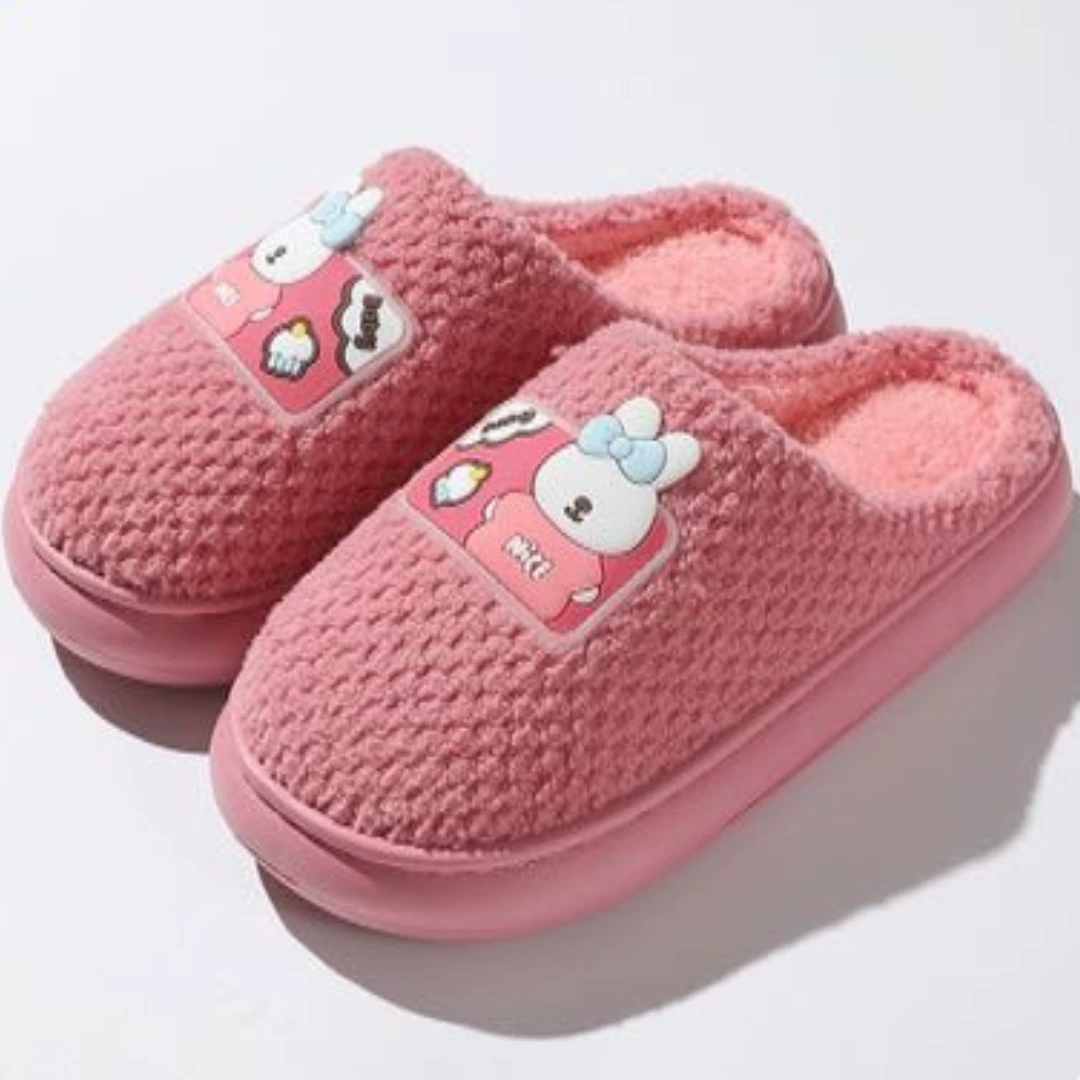 Оптовая продажа хлопчатобумажные тапочки женские толстые подошвы комнатные пары дома большой размер мужские теплые легкие зимние бархатные хлопчатобумажные туфли оптом