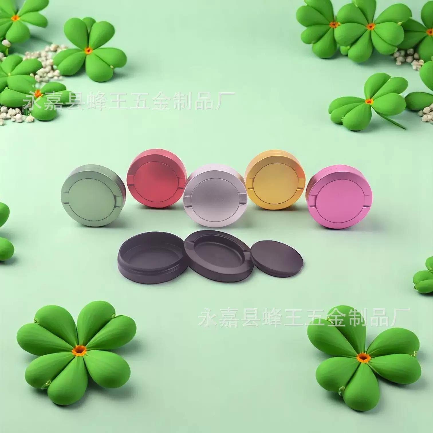 72mm3层铝合金材质鼻烟盒螺纹款温州工厂口含烟盒唇烟盒容器罐