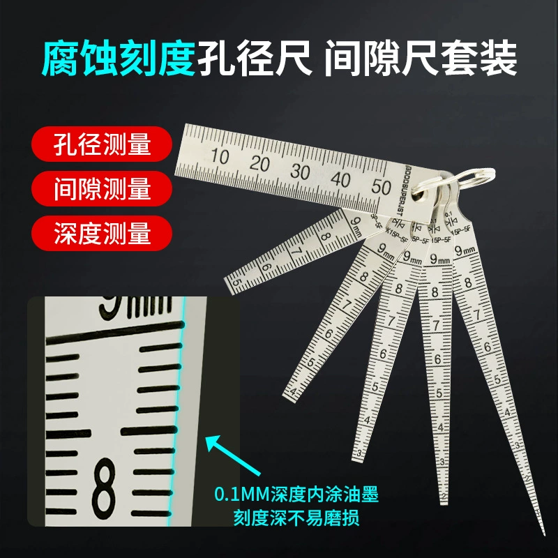JST Новая линейка диафрагмы набор шкал шлифовальный зазор линейка японская шкала коррозии сродства ремесло 1-15