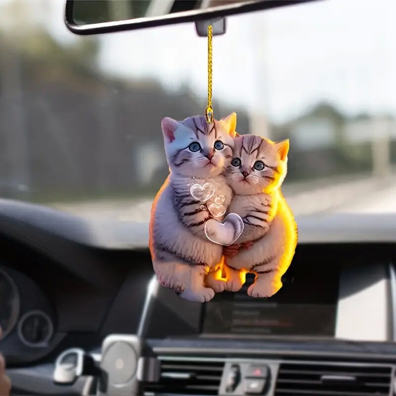 Couple Cat Ornament Image 3