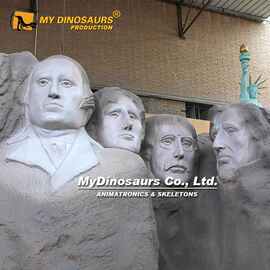 玻璃钢出租出售 广场商场展览2-20米美国总统山模型建筑艺术品