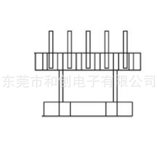 EPC17 high frequency transformer skeleton EPC17 horizontal horizontal 5+0 pin short skeleton