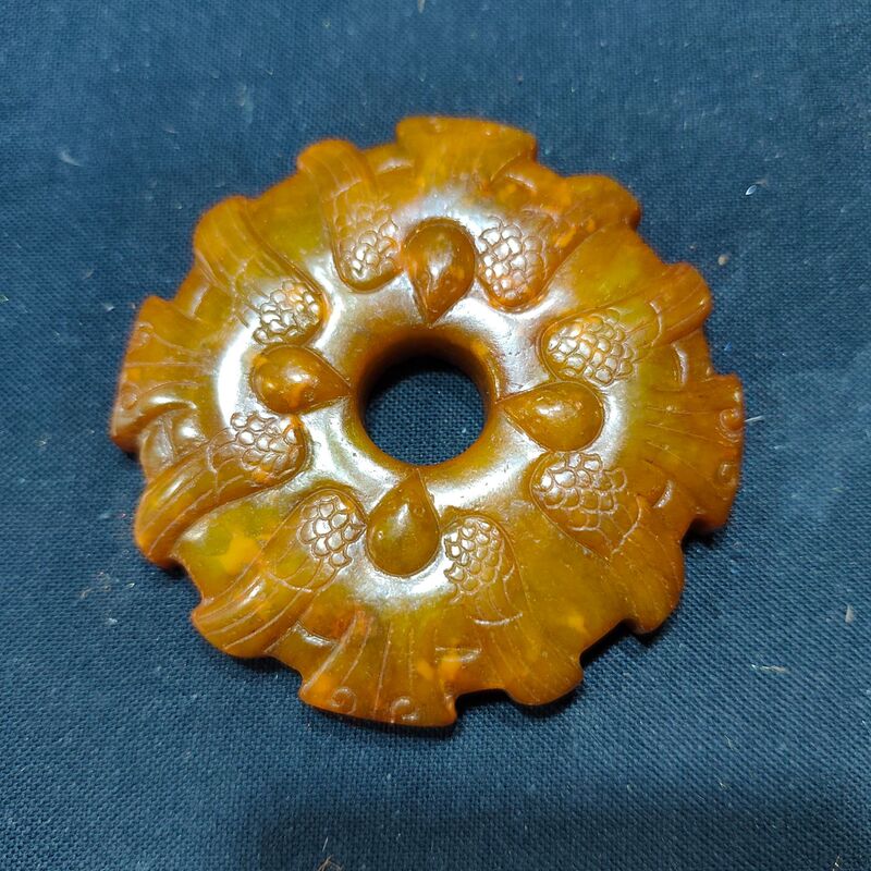 大量批发老岫玉古玩玉器捡漏做旧兽面镂空八卦古玉老玉挂件|undefined