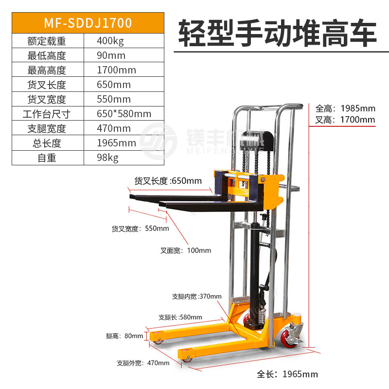 400kg L 1,7 m (Manual)