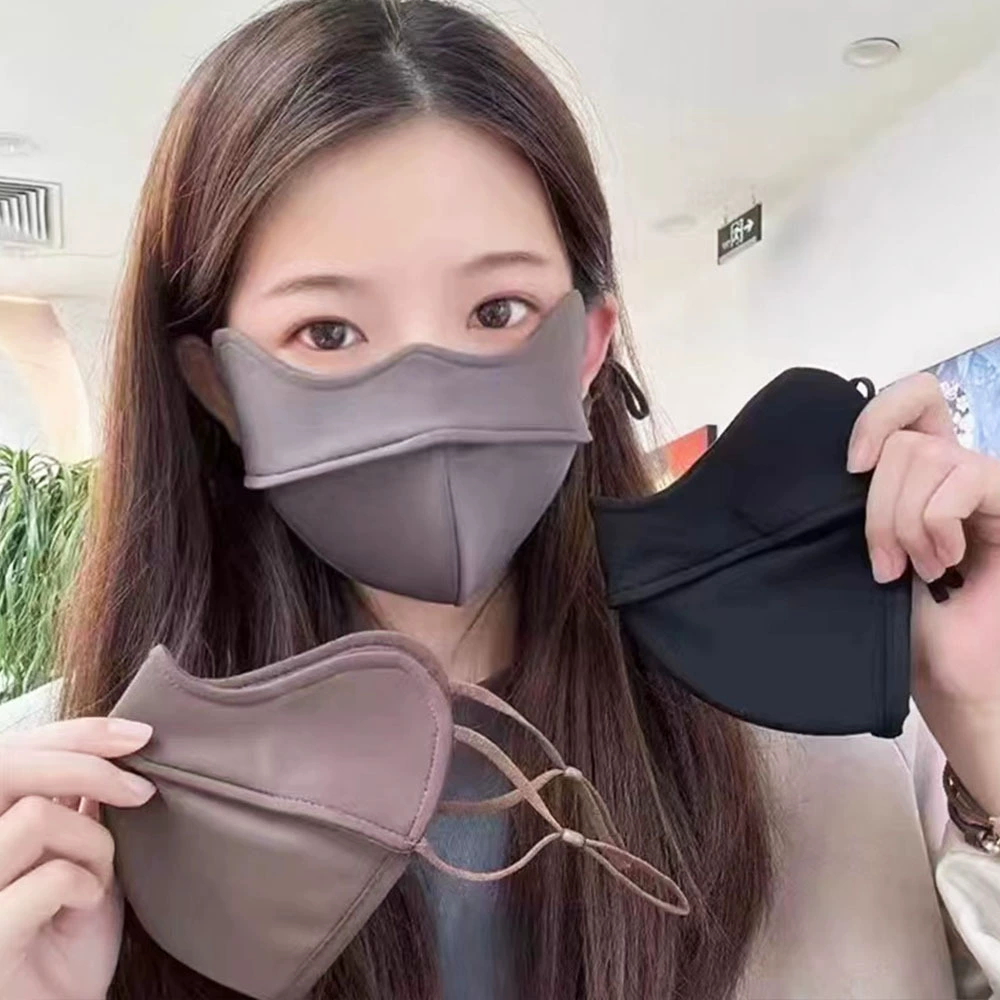 Мужские и женские осенние и зимние рыбьи кости теплые маски 5D стерео бархат для защиты глаз