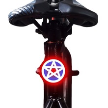 跨境自行车爱心尾灯山地车尾灯骑行装备自行车灯公路车警示创意灯