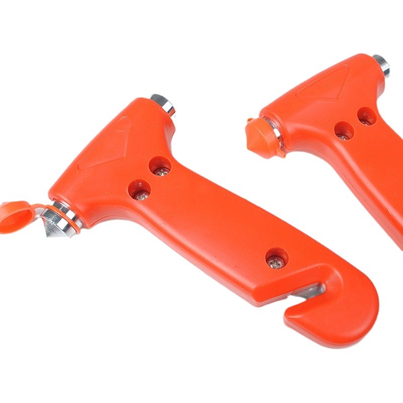 Automobile multi-function safety hammer fire safety emergency window breaking hammer two-in-one solid escape cone hammer with Cutter