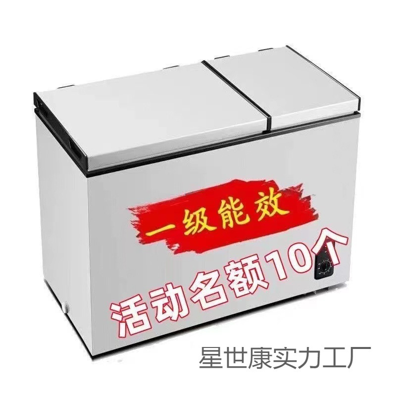 Mei228L Variable Frequency Dual-Temperature Freezer Large Capacity Household Small Double-Door Fresh-Keeping and Refrigeration Dual-Purpose Freezer