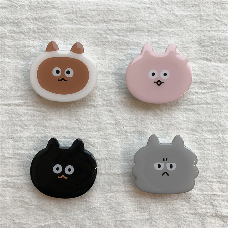 INS estilo lindo gato retráctil plegable de dibujos animados teléfono móvil plegable soporte epoxi acrílico airbag soporte