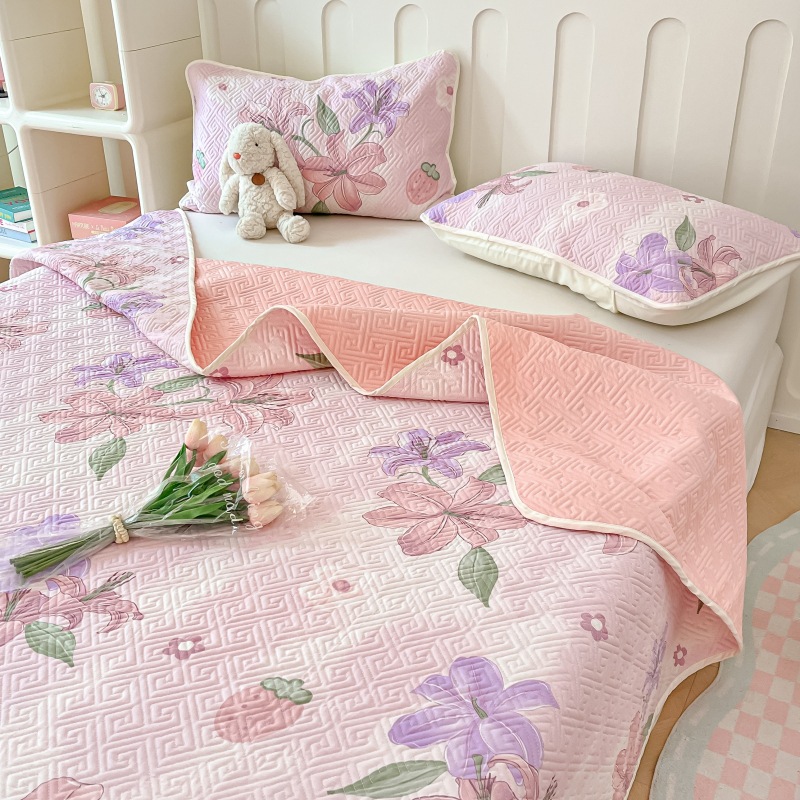 2024 nuevo producto de impresión de algodón cubierta de cama de algodón ins ventana doble cubierta de cama lavable a máquina multipieza conjunto exclusivo transfronterizo