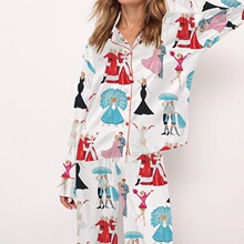 Z 22407 Christmas Tree Print Pajama Set �}�Q��ӡ��˯��
