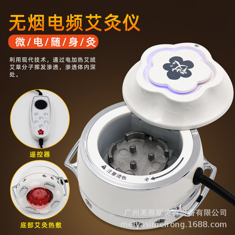 電気周波数灸器家庭用多機能携帯無煙電子随身灸宮寒温灸器|undefined