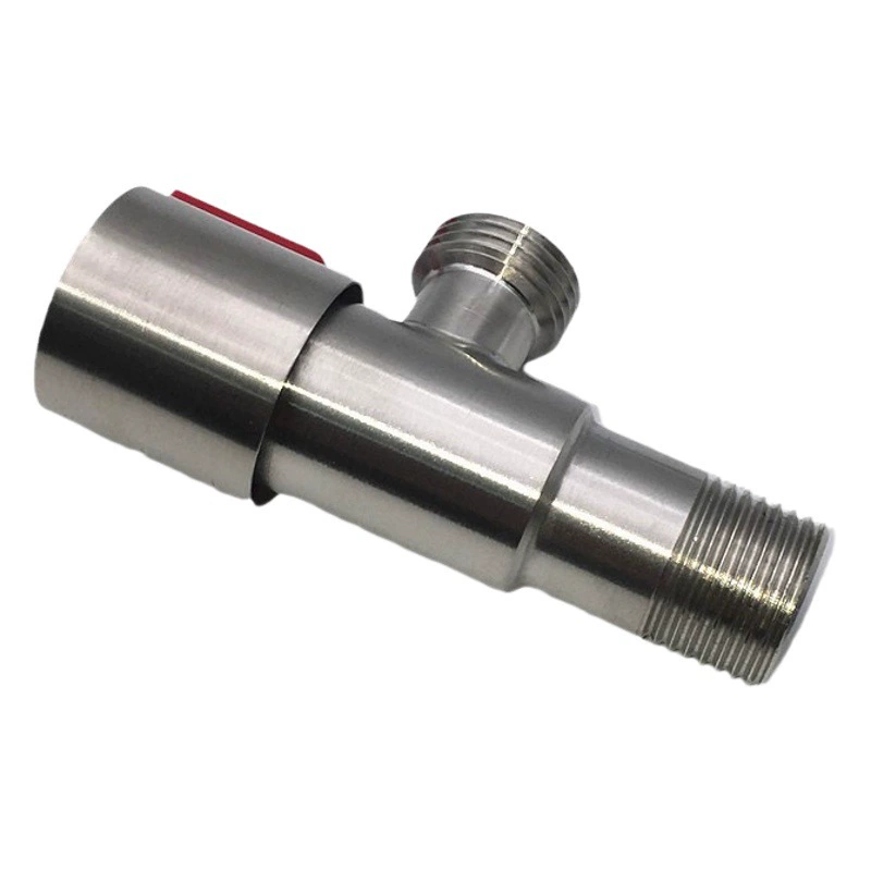 201 Матовая нержавеющая сталь треугольный клапан туалетный водонагреватель один в одном из восьми остановка воды 4 точки угловой клапан из нержавеющей стали