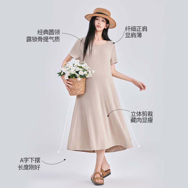 Maternity long dress, summer French-style long dress for women, vintage maternity dress, loose and drapey clothing from factory outlet Maternity long dress, summer French-style long dress for women, vintage maternity dress, loose and drapey clothing from factory outlet