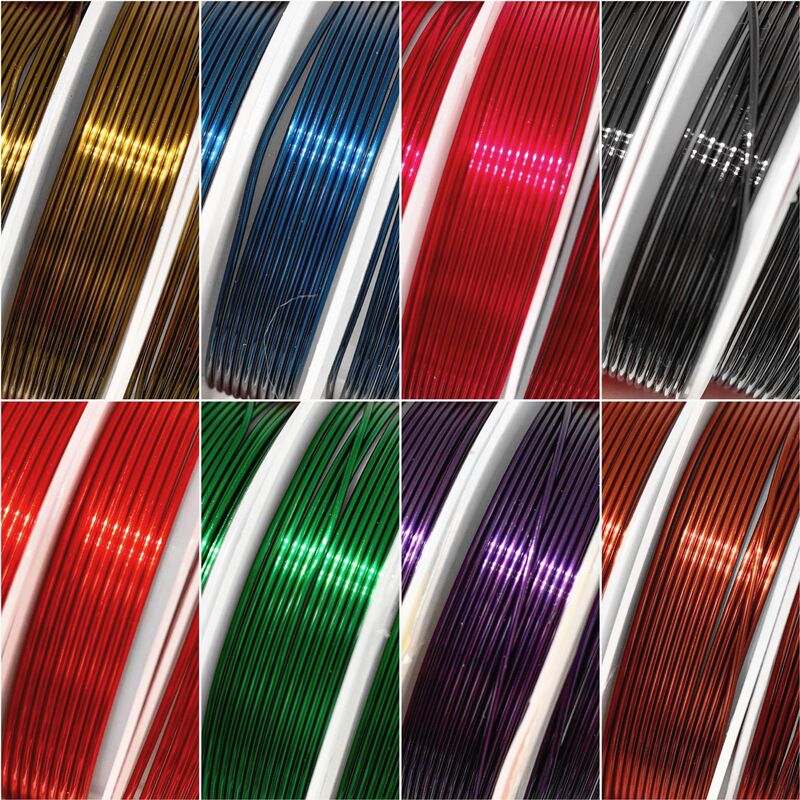 0.3Mm-1.0Mm Enameled Wire Colorful Copper Wire Plated Colorful Wire DIY Jewelry Wrapped Filigree Wire Winding Handmade Material 0.3Mm-1.0Mm Enameled Wire Colorful Copper Wire Plated Colorful Wire DIY Jewelry Wrapped Filigree Wire Winding Handmade Material