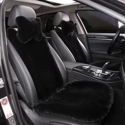 Car Cushion – Wool pad - 1-single-pad-black