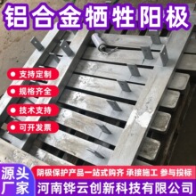AH-7螺栓式双脚铁船用铝块 储罐内用AC-3铝合金牺牲阳极16kg