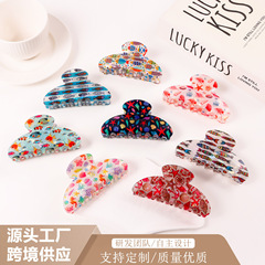 戈蕾思饰品海洋主题抓夹贝壳海星元素百搭发夹女后脑勺盘发鲨鱼夹
