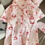 苹果熊少女夏季短袖家居服