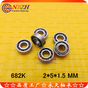 Stainless steel open bearing S 682 682K 682 L-520 618/2 1000082 2*5 * 1.5mm