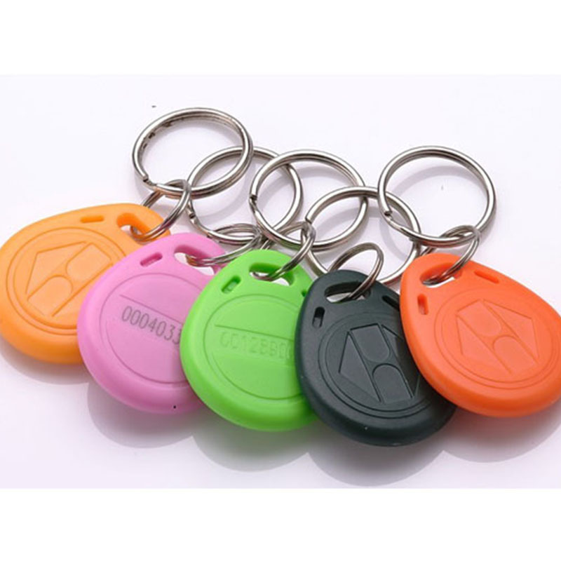 ABS门禁钥匙扣不同外形颜色可选芯片可定制丝印LOGO流水号激光码