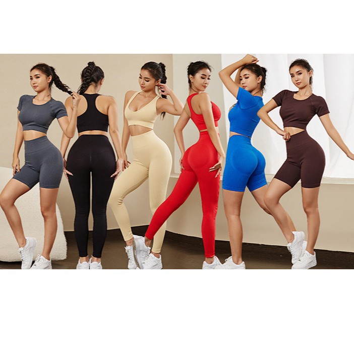 Chaleco deportivo europeo y americano transfronterizo yoga espalda sujetador cintura alta estiramiento apretado Pantalones deportivos fitness conjunto de dos piezas para mujeres