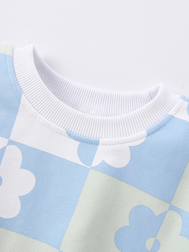 Malwee ropa de otoño para niños de dos piezas nuevo traje de suéter de estilo occidental de manga larga con cuello redondo informal para niños europeos y americanos