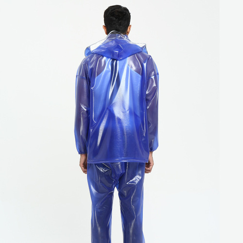 IYR7 Sea Glider Fisherman's Waterproof Raincoat with Non-Slip Cowhide Thick Separate Raincoat and Pants Set for Men