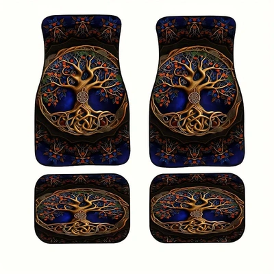 Avtomobil döşəmə paspasları, TEMU Retro Nordic Car - new-car-floor-mats-76-3344cm-two-piece-pack