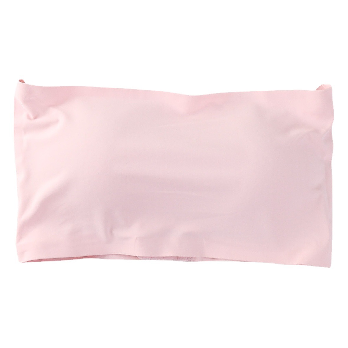 Suministro directo de fábrica de seda de hielo sin costuras de cuatro breasted sujetador sin tirantes de una palabra pecho con almohadilla de pecho anti-exposición tubo superior para las mujeres