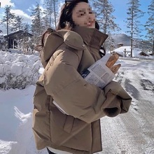 韩系羽绒棉服女冬季新款宽松加厚棉衣外套秋冬短款棉袄面包服大码