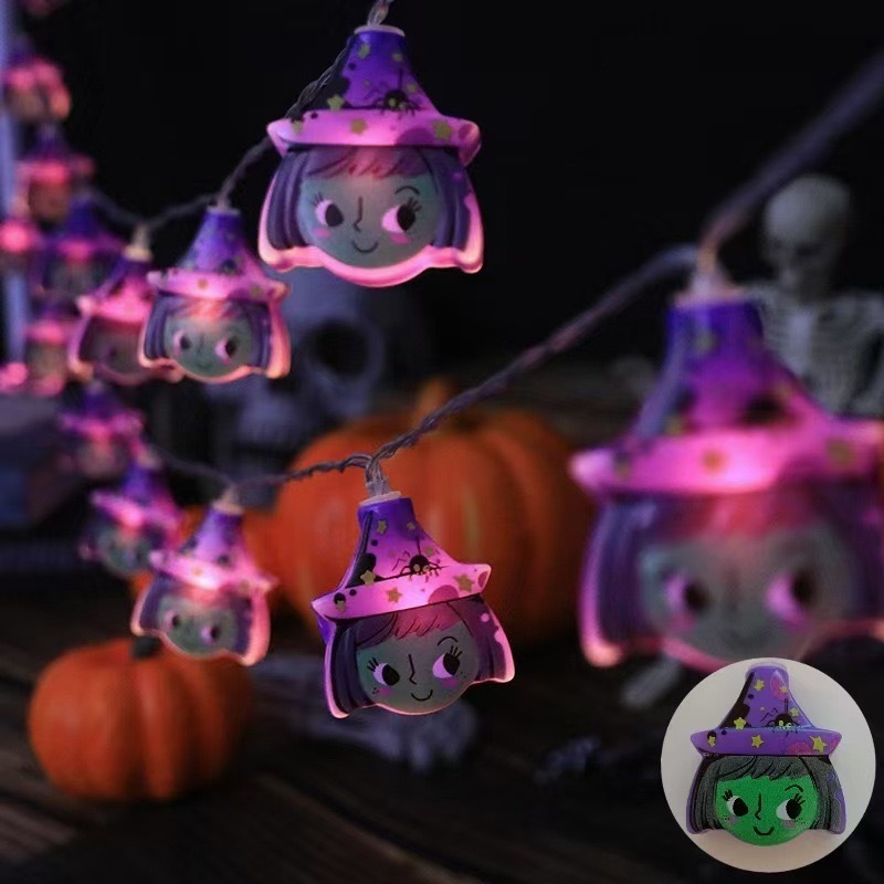 人気LEDクロスボーダーアマゾンハロウィンデコレーションパンプキンゴーストライトストリング装飾飾り付け吊り下げ飾りハロウィンデコレーション|undefined