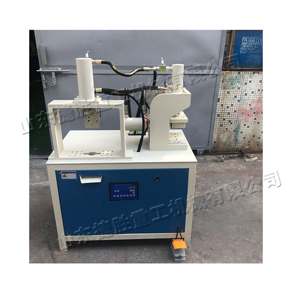 Máquina de corte de ángulo de 45 grados de doble estación de escritorio, máquina de corte de ángulo de tubería de acero inoxidable, máquina de corte de ángulo de tubería de aluminio, máquina de corte de ángulo hidráulico automático pequeña